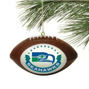Seattle Seahawks Mini Football Christmas Ornament  Sports 