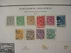 schleswig holstein german germany europe stamps 1 page old collection