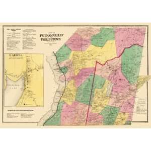   TOWNSHIPS NEW YORK (NY) LANDOWNER MAP 1868