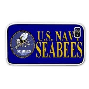  Navy USN Seabees Apple iPhone 4 4S Case Cover White 