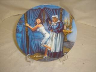 KNOWLES MAMMY LACING SCARLETT GONE WITH THE WIND PLATE  