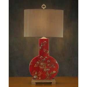  Red Leather Floor Lamp