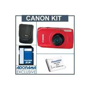  Canon PowerShot SD4000 IS Digital ELPH Camera Kit   Red 