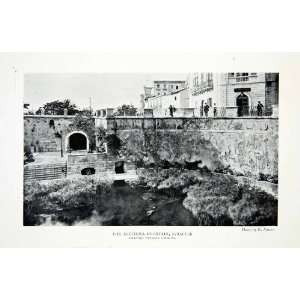  1904 Print Arethusa Fountain Syracuse Sicily Italy Architecture 