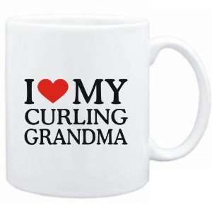  Mug White  I LOVE Curling MY GRANDMA  Sports Sports 