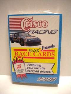 Nascar Crisco Maxx rare mint card set 1989  