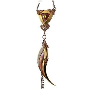 BLADE WING   Statement Necklace   Neo Victorian Gothic Jewelry   24K 