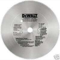 DEWALT DW3324 7 1/4 100 Teeth Steel Crosscut Saw Blade  