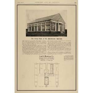   Glass Greenhouse Palm House Plan   Original Print Ad