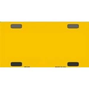    028 Yellow Solid Blanks FLAT   Bicycle License Plate for Customizing