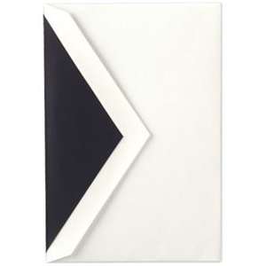 Pearl White Kent Envelopes with Black Liner