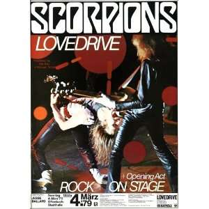  Scorpions   Lovedrive 1979   CONCERT   POSTER from GERMANY 