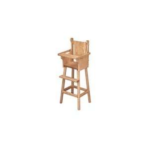  Amish Plain Oak Doll Chair
