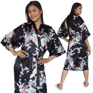 japan geisha hausmantel kimono obi morgenmantel satin  