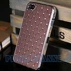   Luxury Bling Crystal Star Hard Case Skin+Free Film For iPhone 4 4G 4S