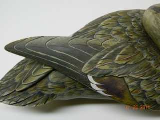 THE BEST EXTREMELY CARVED AND PAINTED DUCK DECOY 1980  