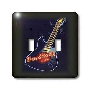  Florene Music   Guitar With Hard Rock Cafe In Red   Light 
