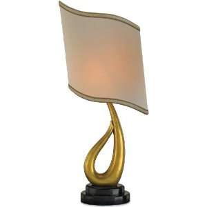  Currey and Company 6145 1 Light Hepburn Table Lamp, Brass 