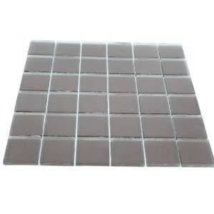   Loft Mahogany Frosted 2X2 Glass Tiles 1 Piece Sample