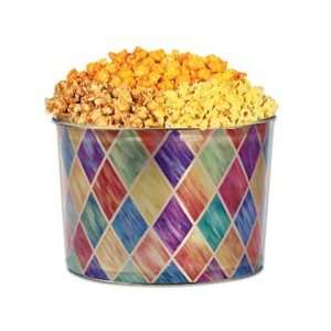 Colorful Diamonds Popcorn Tin  Grocery & Gourmet Food