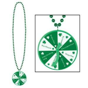   Beads with St. Patrick Spinner Medallion Party Supplies Toys & Games