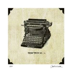  Office Typewriter by Paula Scaletta, 18x18