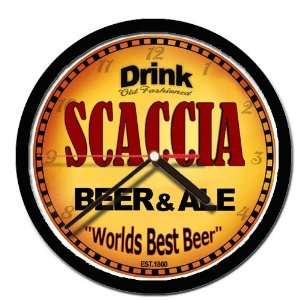  SCACCIA beer and ale cerveza wall clock 