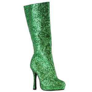 Lets Party By Ellie Shoes Green Glitter Adult Boots / Green   Size 7