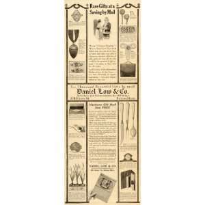  1916 Ad Daniel Low Jewelers Silversmith Salem Ash Tray 