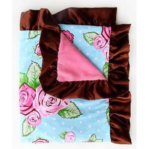  Caden Lane Boutique Rose Dot Ruffle Blanket Baby