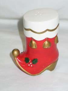 Vintage Christmas Napco Santa Boot Salt & Pepper Shaker Single  
