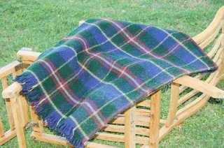 Authentic Cunard Wooden Deck Chair/Wool Lap Blanket  