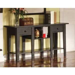  Steve Silver Liberty 58x16 Sofa Table in Antique Black 
