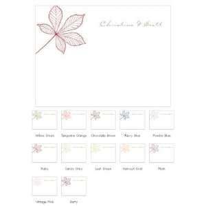  Autumn Leaf Blank Note Cards (Set of 6   12 Colors 