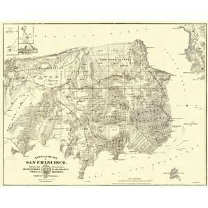  SAN FRANCISCO CALIFORNIA (CA) LANDOWNER MAP 1861