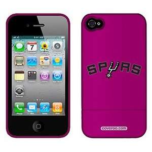  San Antonio Spurs Spurs text on AT&T iPhone 4 Case by 
