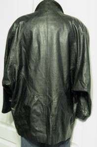 Vintage DANIER SPORT Jacket Leather Black Size L Mint  