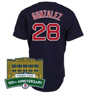  Boston Red Sox Replica Adrian Gonzalez Alternate Road Jersey w 