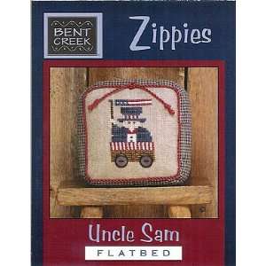  Zippies   Uncle Sam Flatbed   Cross Stitch Pattern Arts 