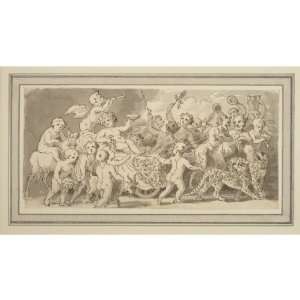     John White Abbott   24 x 24 inches   A Bacchanal