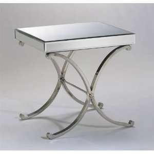  Cyan Design 00706 Chrome Vogue Mirror Side Table