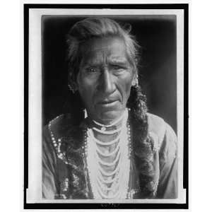  Flathead Man,Salish Indian,North America,c1910,portrait 