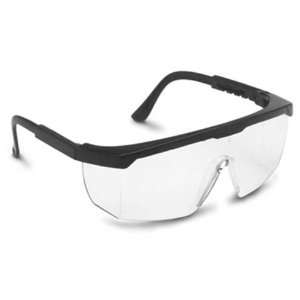 4300 Econolite Iii Safety Glasses Black, Lens, Amber, Uom 