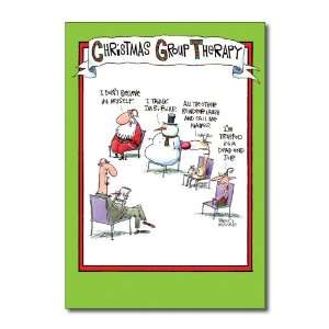 Funny Merry Christmas Card Group Therapy Humor Greeting 
