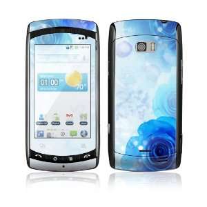  LG Ally VS740 Skin Decal Sticker   Blue Roses Everything 