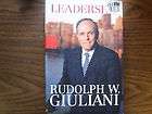 Leadership by Ken Kurson and Rudolph W. Giuliani (2002,