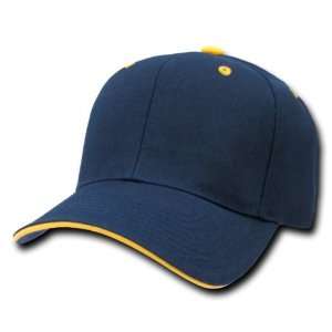  DECKY NAVY BLUE/GOLD Polyester Sandwich Bill Caps Sports 