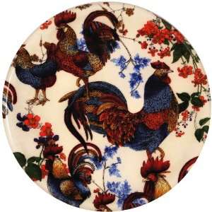 Andreas TR 953 8 Inch Silicone Trivet, Proud Rooster 