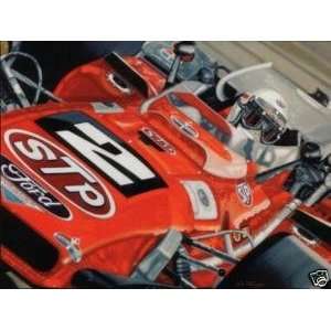  Mario Andretti  Autographed Colin Carter 1969 Indy 500 