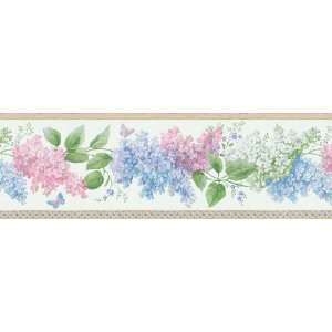 Brewster 72B06919 Kitchen and Bath Decorating Ideas II Scrolling Lilac 